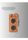 Retro Bluetooth Hoparlör Ahşap Görünümlü 5W Çift Stereo Ses