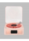 Retro Bluetooth Hoparlör PEMBE