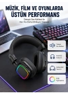 RGB Işıklı Katlanabilir Bluetooth 5.3 Kulak Üstü Kulaklık
