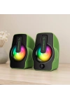 RGB Işıklı USB 2.0 1+1 Multimedya Hoparlör Seti