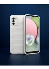 Samsung Galaxy A03s Kılıf Optimum Silikon - Krem