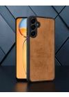 Samsung Galaxy A36 Kılıf Aras Deri Kapak - Taba