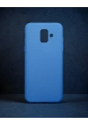 Samsung Galaxy A6 2018 Kılıf First Silikon - Mavi