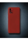Samsung Galaxy A71 Kılıf First Silikon - Bordo
