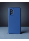Samsung Galaxy A72 Kılıf First Silikon - Mavi