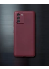 Samsung Galaxy A91 / S10 Lite Kılıf First Silikon - Mürdüm