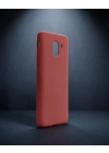 Samsung Galaxy J6 Kılıf First Silikon - Bordo
