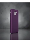 Samsung Galaxy J6 Kılıf First Silikon - Mürdüm