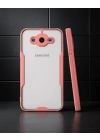 Samsung Galaxy J7 Kılıf Platin Silikon - Pembe