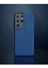 Samsung Galaxy S21 Ultra Kılıf Loop Deri Silikon - Lacivert