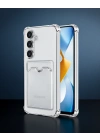 Samsung Galaxy S24 Plus Kılıf Kart Şeffaf Silikon - Şeffaf