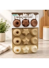 Silikon Muffin Kek Kalıbı Desenli