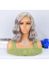 Silver Gri Yan Tül Peruk