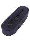 Siyah - 4CM Paça Lastik Yassı Geniş 10MT.