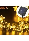 Solar Çiçekli Dekoratif 30 Led Bahçe Lambası