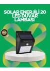 Solar Enerjili 20 LED Hareket Sensörlü Duvar Lambası