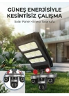 Solar Panelli Akıllı Güvenlik Kamerası LED Projektörlü