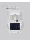 Solar Sensörlü Dış Mekan Lamba 3 Işık Modlu ve IP65 Dayanıklı