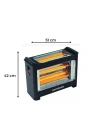Şömine Tipi Isıtıcı Soba 1800W