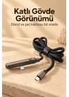 Standlı Şarj Kablosu Çift Type C Bağlantılı