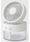 Su Spreyli Katlanır Başlıklı USB Mini Fan