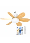 Tavan Vantilatörü ve LED Avize - Uzaktan Kumandalı - 6 Kanatlı - 52 cm