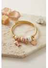 Trex ve Kalp Pembe Charmlı Bileklik