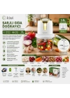USB Type-C Şarjlı Mini Blender 3 Bıçak 1.2L