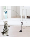 Vantuzlu Tüylü Zilli Olta Kedi Oyuncağı