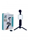 Video Making Kit Telefon Tutucu Vlog Video Mini Led Işıklı