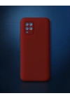 Xiaomi Mi 10 Lite Kılıf First Silikon - Bordo