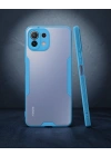 Xiaomi Mi 11 Lite Kılıf Platin Silikon - Mavi