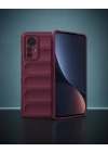 Xiaomi Mi 12 Lite Kılıf Optimum Silikon - Bordo
