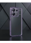 Xiaomi Poco X6 Kılıf Razer Lensli Silikon - Mor