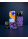 Xiaomi Redmi Note 11 Pro Kılıf Joy Lens Standlı Kapak - Mor