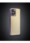 Xiaomi Redmi Note 12 4g Kılıf Razer Lensli Silikon - Mor