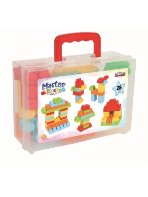 03 577 Master Bloklar 28 Parça Çantalı -Pilsan Oyuncak