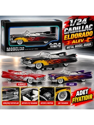 1901-601A .1/24 Cadillac Eldorad Alev Metal Model Araba