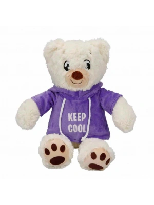 3192 Kapüşonlu Peluş Ayı 30 cm -