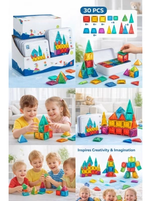 3.75CM Mini Blok Metal Kutu 24 Parça