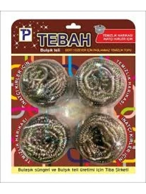 4 Parça Bulaşık Top Teli