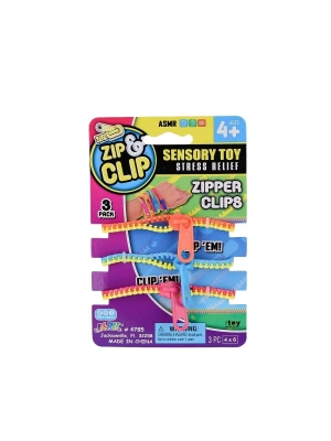 4785 Zıp Clip Zipper Clips 3lü -Sunman