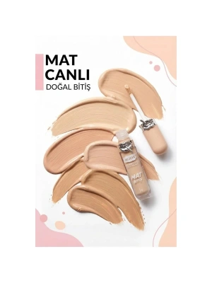 6lı Mat Bitişli Fondöten Seti
