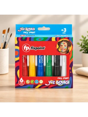 6 Renk Yüz Boyası