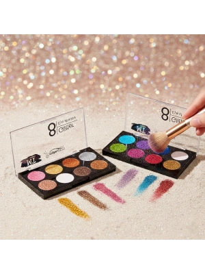 8 Renk Glitter Far Paleti - 2li Set