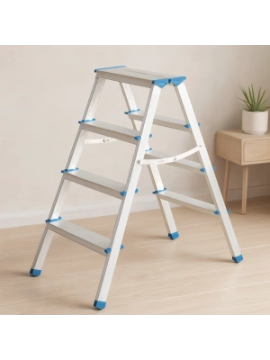 Alüminyum Çift Basamaklı Merdiven 92 cm (4+4)