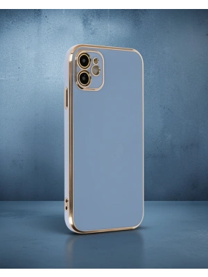 Apple İphone 12 Kılıf Volet Silikon - Mavi