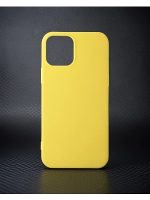 Apple İphone 12 Mini Kılıf First Silikon - Sarı