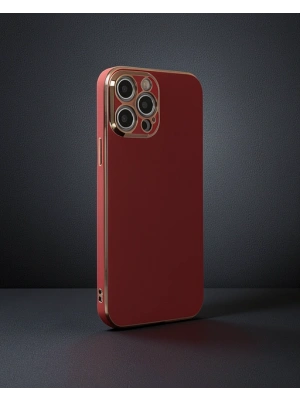 Apple İphone 12 Pro Kılıf Volet Silikon - Kırmızı