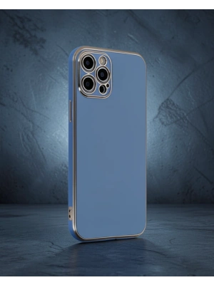 Apple İphone 12 Pro Kılıf Volet Silikon - Mavi